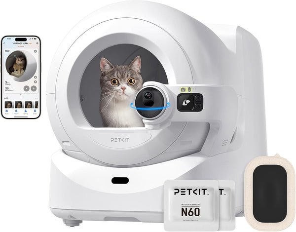 PETKIT PUROBOT ULTRA Self Cleaning Cat Litter Tray with AI-Powered Camera - UK