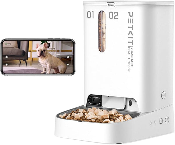 PETKIT YumShare Dual-hopper Automatic Feeder with Camera - UK