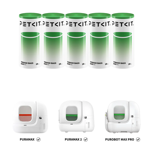 [5 rolls]PETKIT Cat Waste Bag for PURAX/ Pura Max 2/ Purobot Max Pro - UK