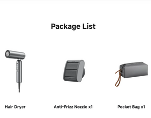 [Deal] Dreame Pocket High-Speed Hair Dryer without curling nozzle - Grey - UK