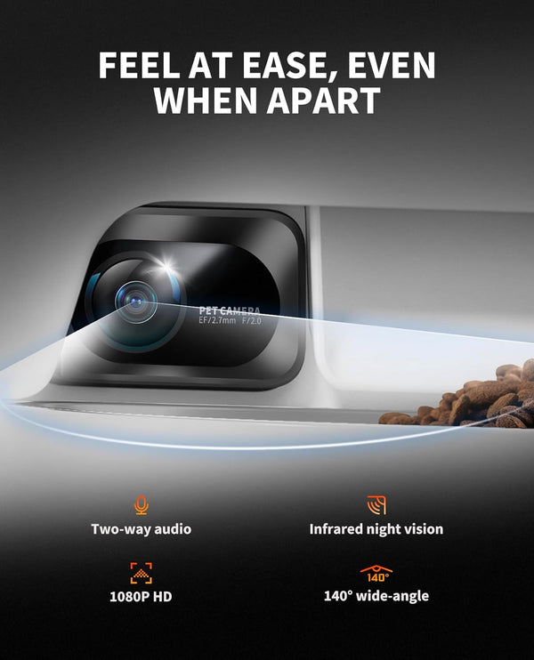 PETKIT YumShare Dual-hopper Automatic Feeder with Camera - UK