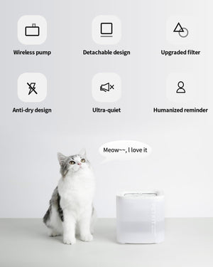 PETKIT Cat Water Fountain for Drinking, EVERSWEET SOLO SE -- White-UK