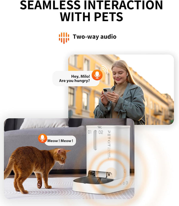 PETKIT YumShare Dual-hopper Automatic Feeder with Camera - UK