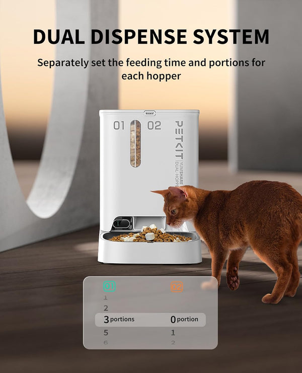 PETKIT YumShare Dual-hopper Automatic Feeder with Camera - UK