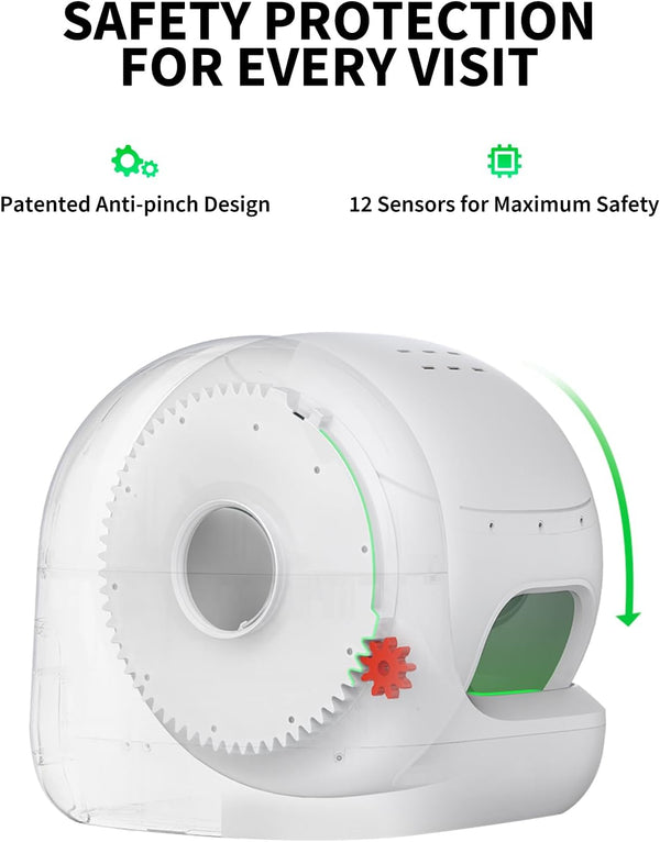 PETKIT PUROBOT MAX PRO AI-Camera Self Cleaning Cat Litter Box - UK