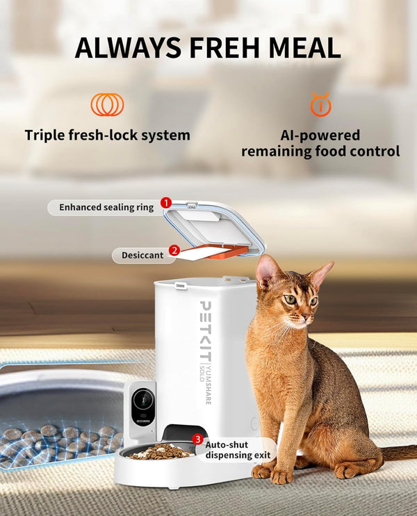 PETKIT YumShare Solo Automatic Feeder with Camera - UK