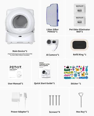 PETKIT PUROBOT ULTRA Self Cleaning Cat Litter Tray with AI-Powered Camera - UK