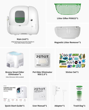 PETKIT PUROBOT MAX PRO AI-Camera Self Cleaning Cat Litter Box - UK